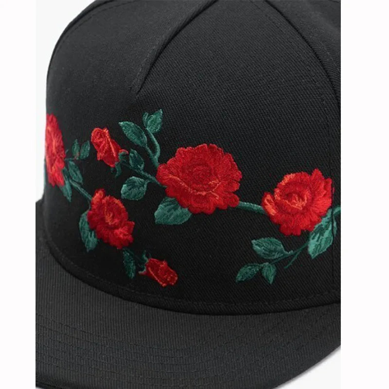 PANGKB Brand MI CASA CAP flower floral black hip hop snapback hat for men women adult outdoor casual sun baseball cap bone