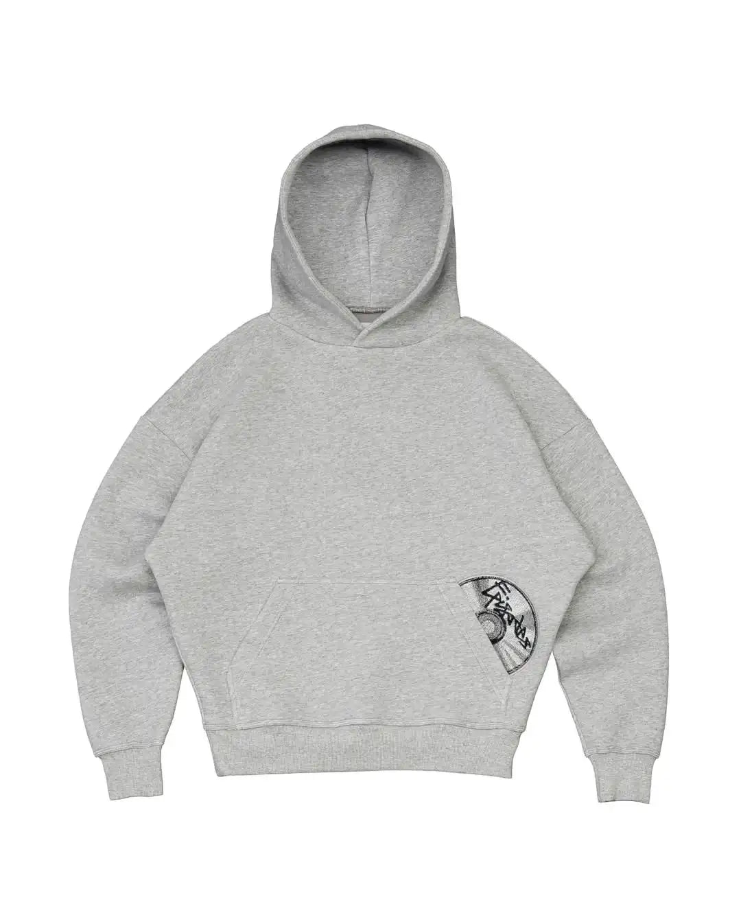 Grey Disc Pattern Mens Shorts Set Sporty Casual Wear Comfortable Loose Tracksuit Breathable Fabric Minimalist Modern Athleisure