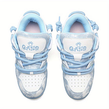 Chaussures de skate unisexes antidérapantes, polyvalentes, à semelle épaisse et plate, nouvelles chaussures de sport outdoor tendance, chaussures de skate haut de gamme à la mode, adaptées au skate, au street et au fitness.
