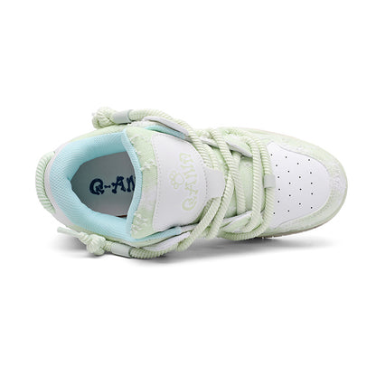 [sneakers] Unisex Skate Shoes with a Thick, Flat Sole That Are Stylish And Versatile, Perfect for Outdoor Sports And Fitness. These Trendy Shoes Are Designed Specifically for Skateboarding And Suitable for Street And Outdoor