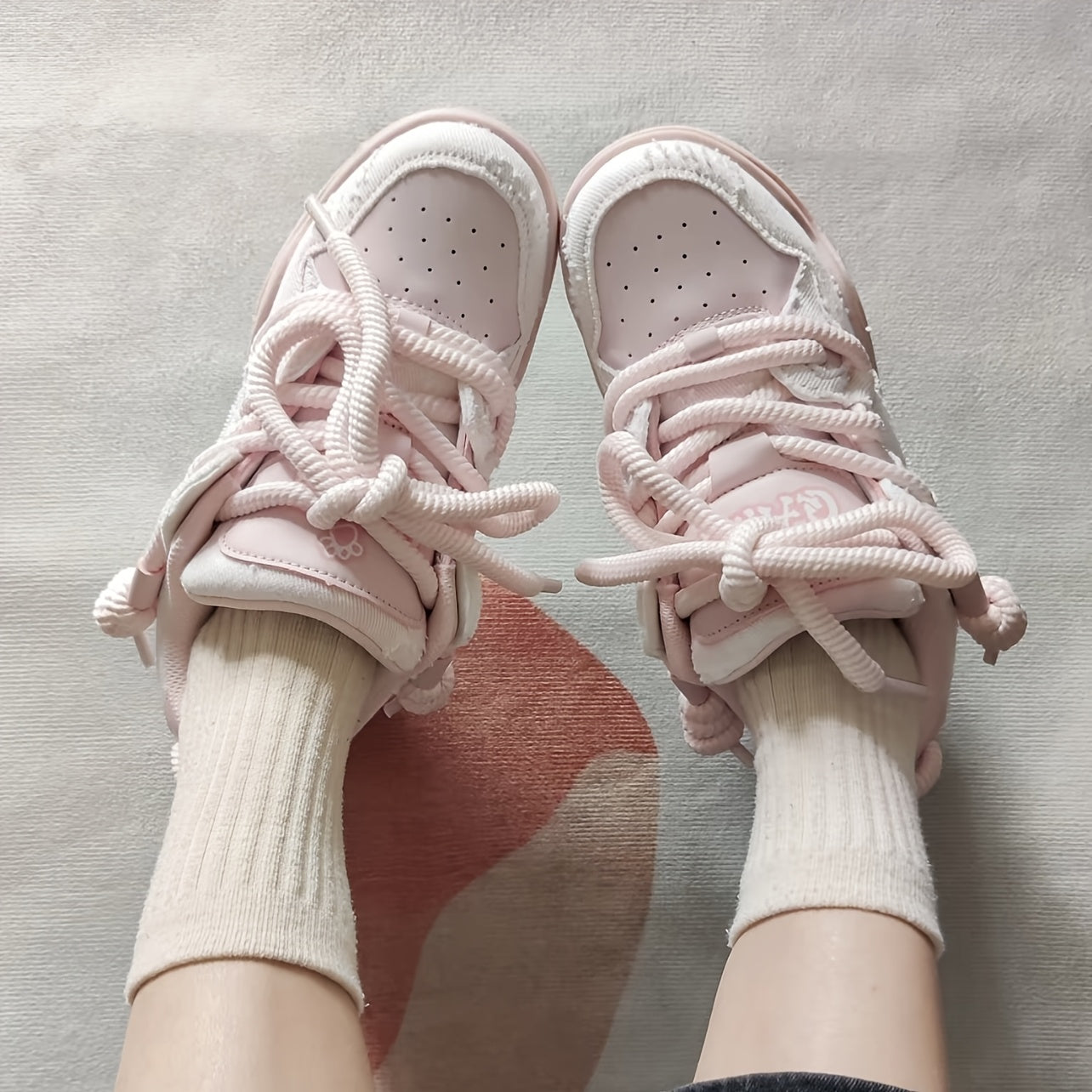 [sneakers] Unisex Skate Shoes with a Thick, Flat Sole That Are Stylish And Versatile, Perfect for Outdoor Sports And Fitness. These Trendy Shoes Are Designed Specifically for Skateboarding And Suitable for Street And Outdoor