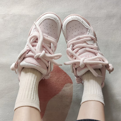 [sneakers] Unisex Skate Shoes with a Thick, Flat Sole That Are Stylish And Versatile, Perfect for Outdoor Sports And Fitness. These Trendy Shoes Are Designed Specifically for Skateboarding And Suitable for Street And Outdoor