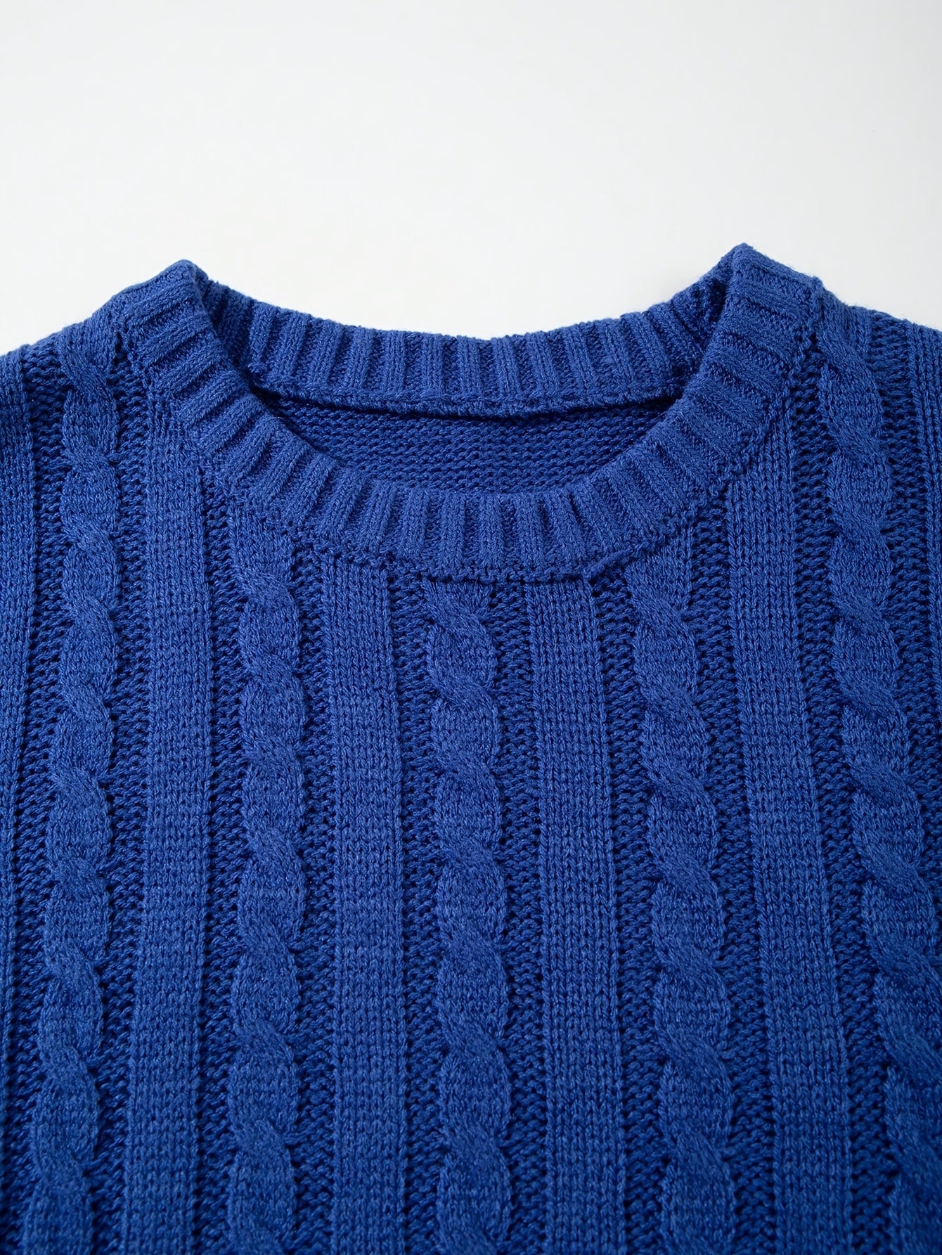 Autumn/Winter Unisex Street Style Drawstring Cable Knit Twisted Pattern Couple's Knit Sweater, Casual Loose Fit Crew Neck Fashion Drop Shoulder Long Sleeve Pullover Top