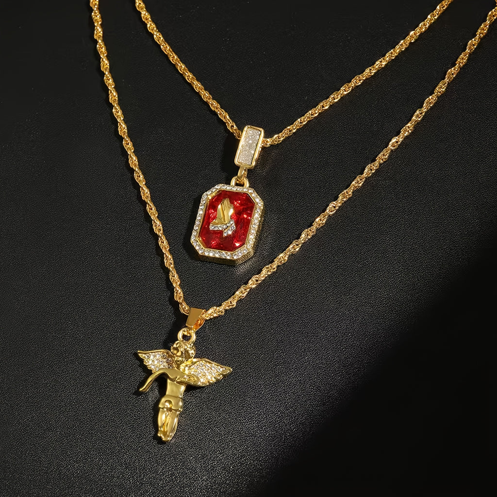 Nox Double Layer Pendant Necklace