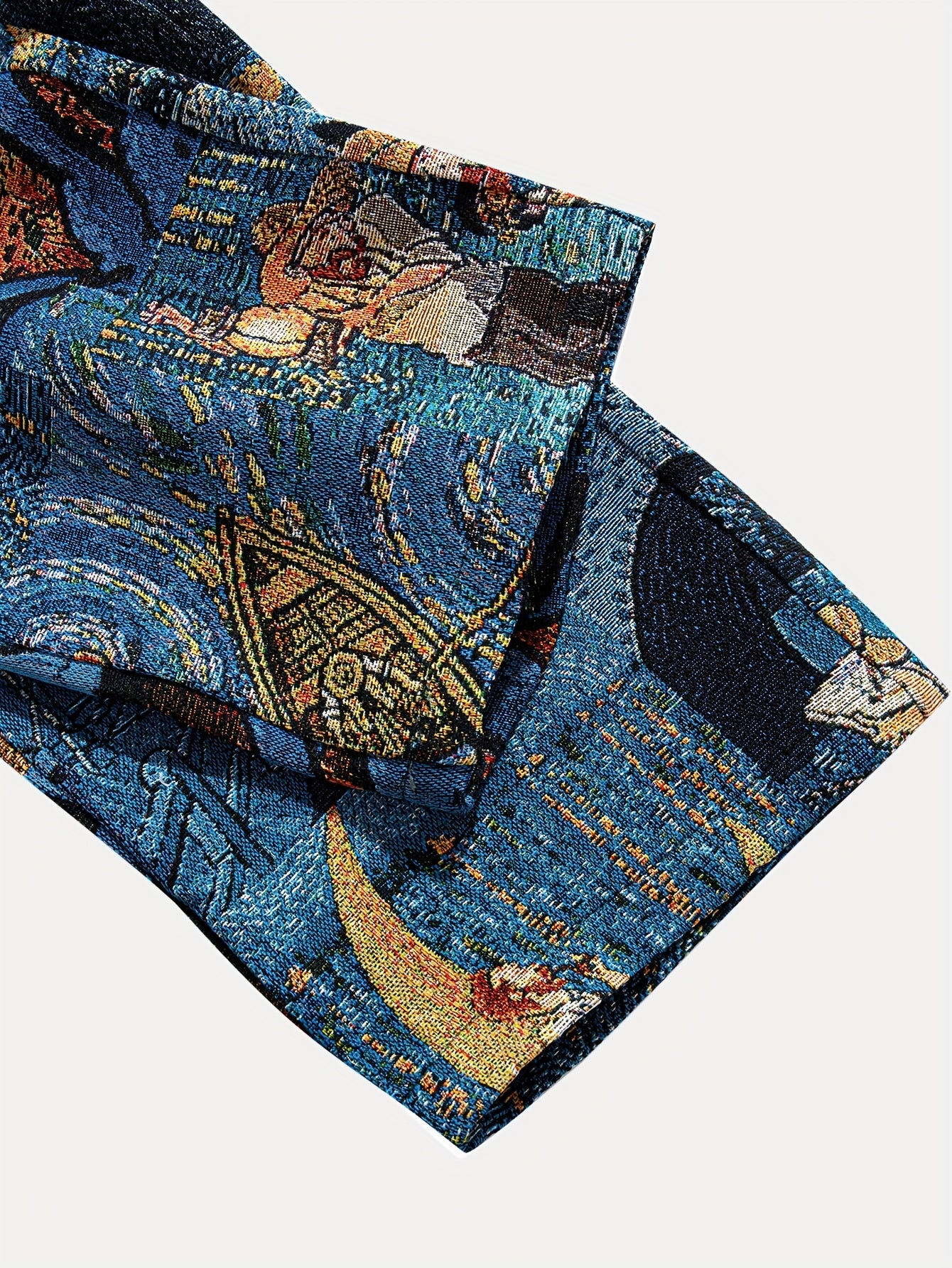 Men'S Casual Straight-Leg Pants with Drawstring Waist & Pockets - Non-Stretch Fabric, Loose Fit, All-Season Comfort, & Golden for galaxy Print