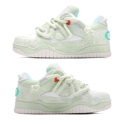 [sneakers] Unisex Skate Shoes with a Thick, Flat Sole That Are Stylish And Versatile, Perfect for Outdoor Sports And Fitness. These Trendy Shoes Are Designed Specifically for Skateboarding And Suitable for Street And Outdoor
