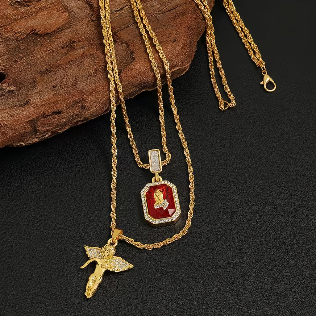 Nox Double Layer Pendant Necklace