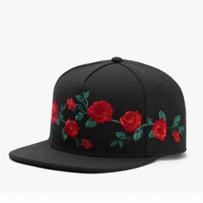 PANGKB Brand MI CASA CAP flower floral black hip hop snapback hat for men women adult outdoor casual sun baseball cap bone