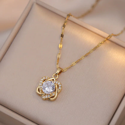 Jewish Magen Star of David Sterling Necklace Women Moved Crystal Israel Judaica Hebrew Jewelry Stainless Steel Hanukkah Pendants
