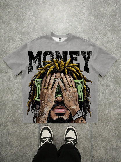 T-shirt casual fashionable "Money"