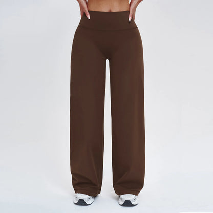 Yoga Pants Women's Soft Straight Leg Pants Yoga Bell-bottoms Sweatpant Straight Breathable Gym Runing Casual Wide-leg Pants