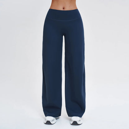 Yoga Pants Women's Soft Straight Leg Pants Yoga Bell-bottoms Sweatpant Straight Breathable Gym Runing Casual Wide-leg Pants