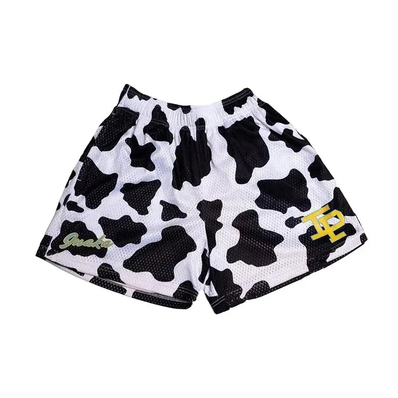 Leopard Mesh Shorts