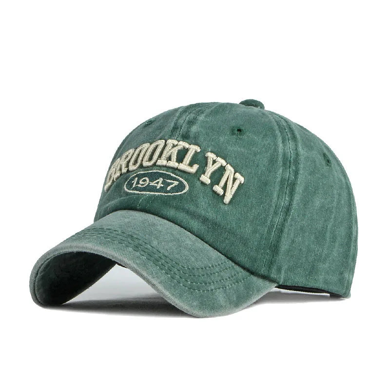 Brooklyn Alphabet Baseball Cap Men Women's Cowboy Baseball Cap Summer Cotton Hat Snapback Hip-Hop Hat Casual Gorra Hombre Visor