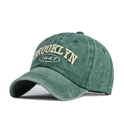 Brooklyn Alphabet Baseball Cap Men Women's Cowboy Baseball Cap Summer Cotton Hat Snapback Hip-Hop Hat Casual Gorra Hombre Visor
