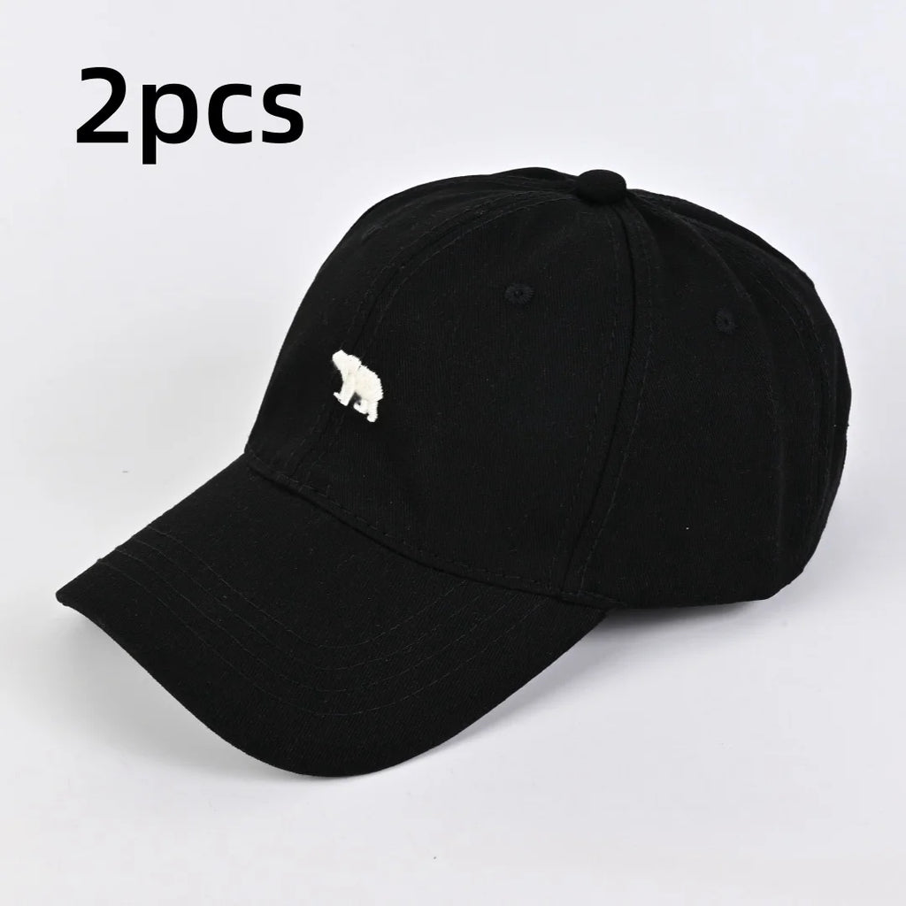 Bear Embroidered Baseball Cap