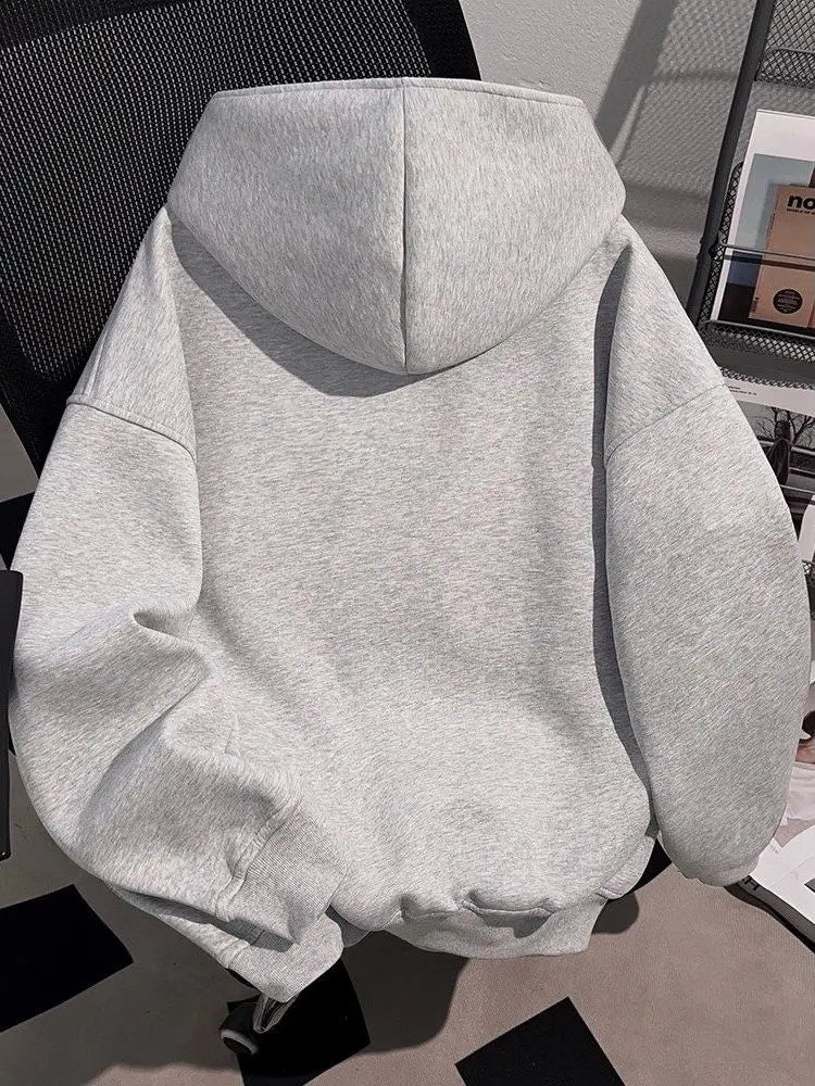 plus Size 300 Pou American Lazy Sle Hooded Jaet Autumn Winter ex Loose Outerwear Sweatirt for Couples Youth ular