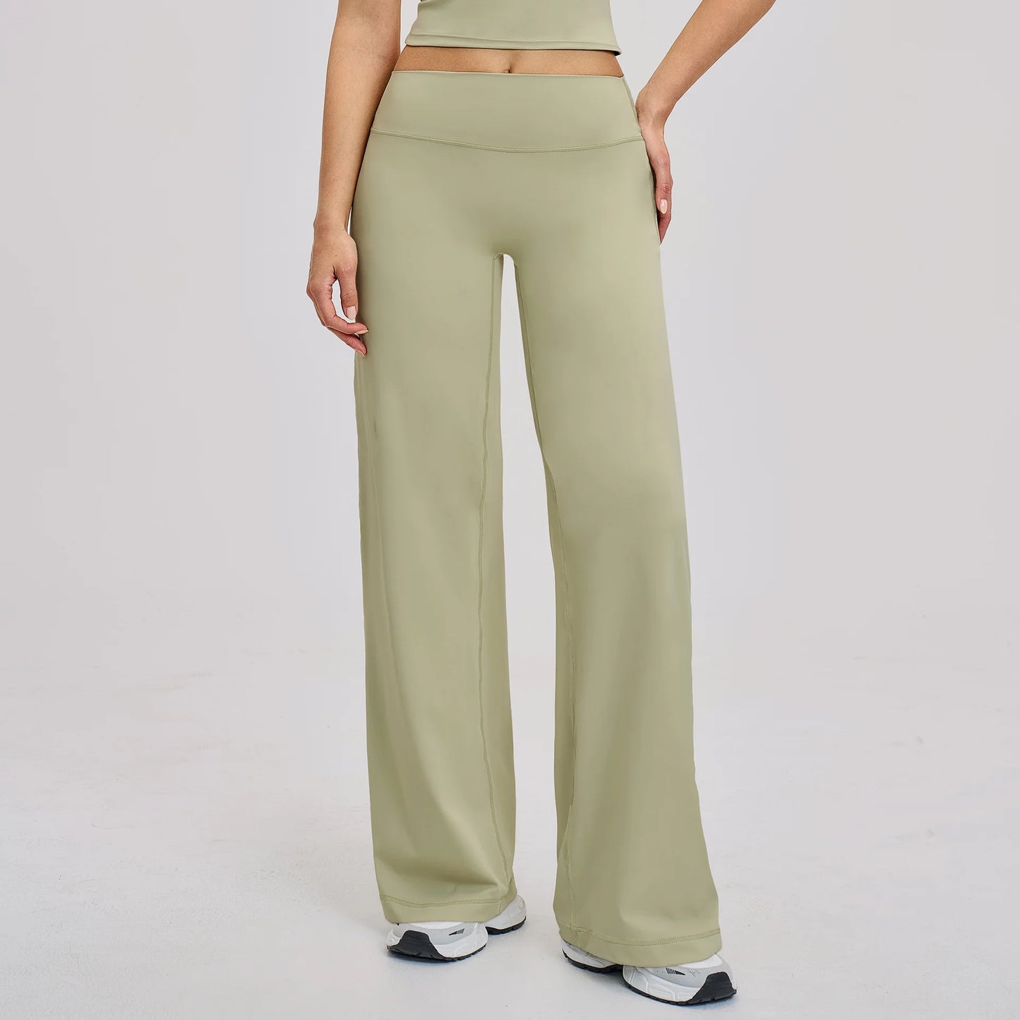 Yoga Pants Women's Soft Straight Leg Pants Yoga Bell-bottoms Sweatpant Straight Breathable Gym Runing Casual Wide-leg Pants
