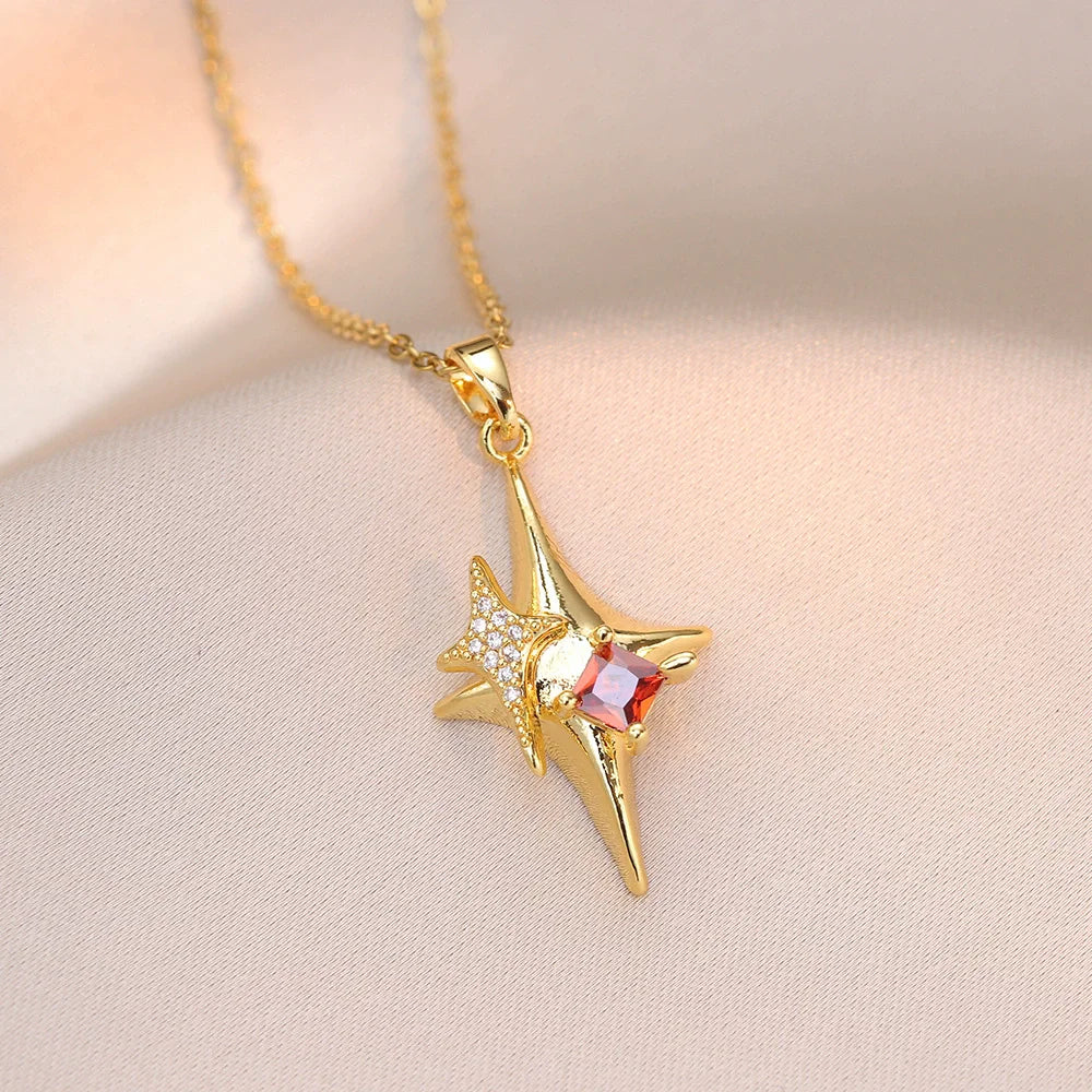 Jewish Magen Star of David Sterling Necklace Women Moved Crystal Israel Judaica Hebrew Jewelry Stainless Steel Hanukkah Pendants