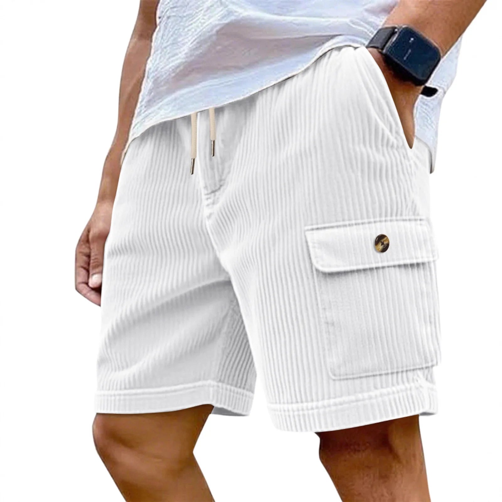Corduroy Cargo Shorts