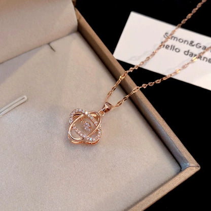 Jewish Magen Star of David Sterling Necklace Women Moved Crystal Israel Judaica Hebrew Jewelry Stainless Steel Hanukkah Pendants