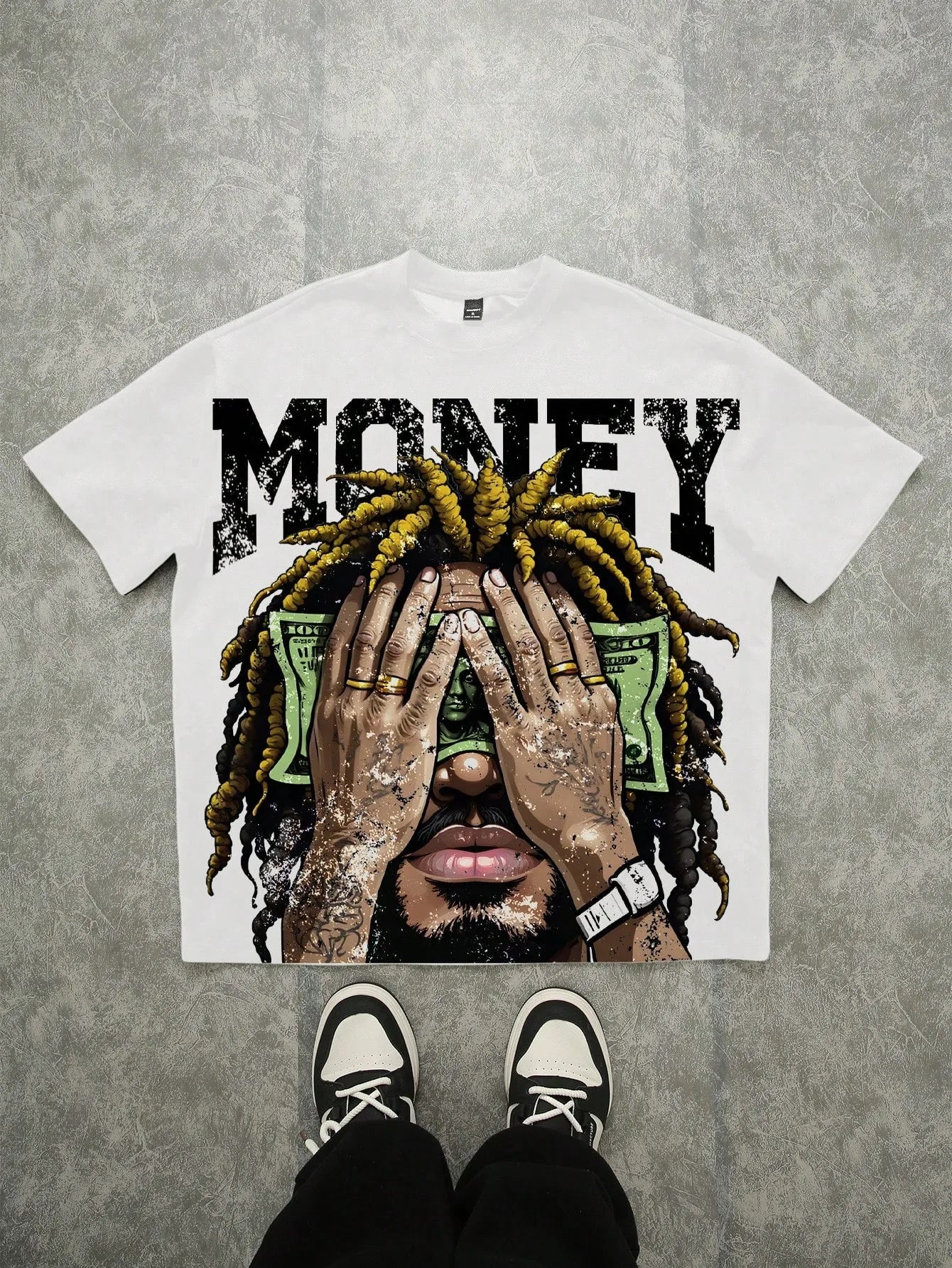 T-shirt casual fashionable "Money"