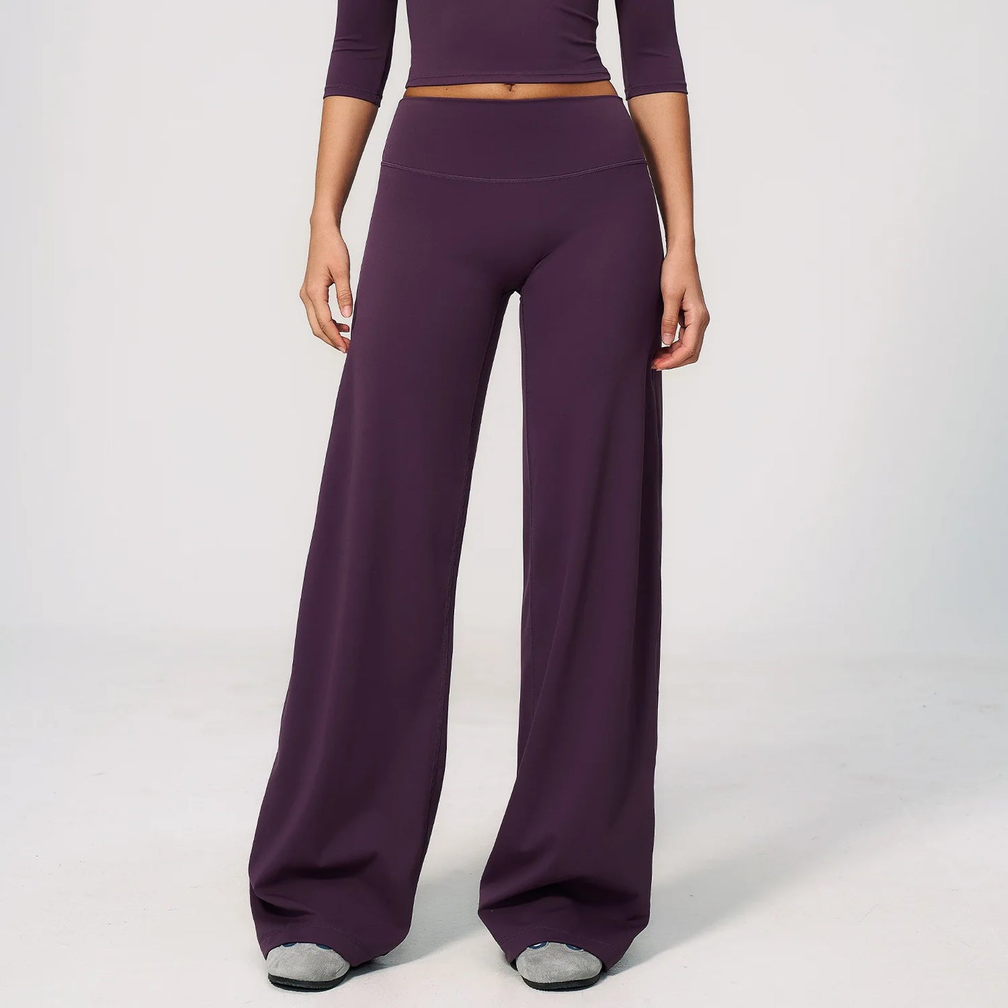 Yoga Pants Women's Soft Straight Leg Pants Yoga Bell-bottoms Sweatpant Straight Breathable Gym Runing Casual Wide-leg Pants