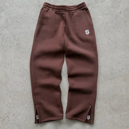 Hoodie Tracksuit Solid Color Street Fashion Style