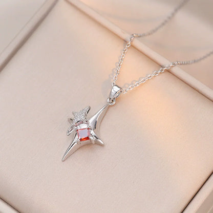 Jewish Magen Star of David Sterling Necklace Women Moved Crystal Israel Judaica Hebrew Jewelry Stainless Steel Hanukkah Pendants