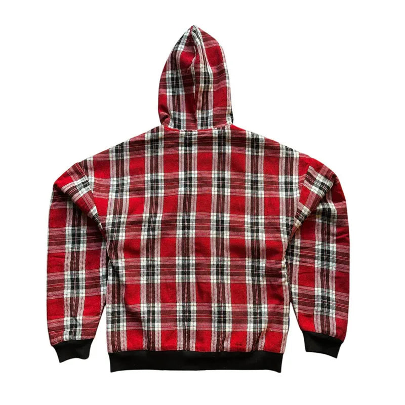2025 autumn and winter hooded sports hoodie striped hoodie jacket Y2K streetwear national flag embroidery loose fit
