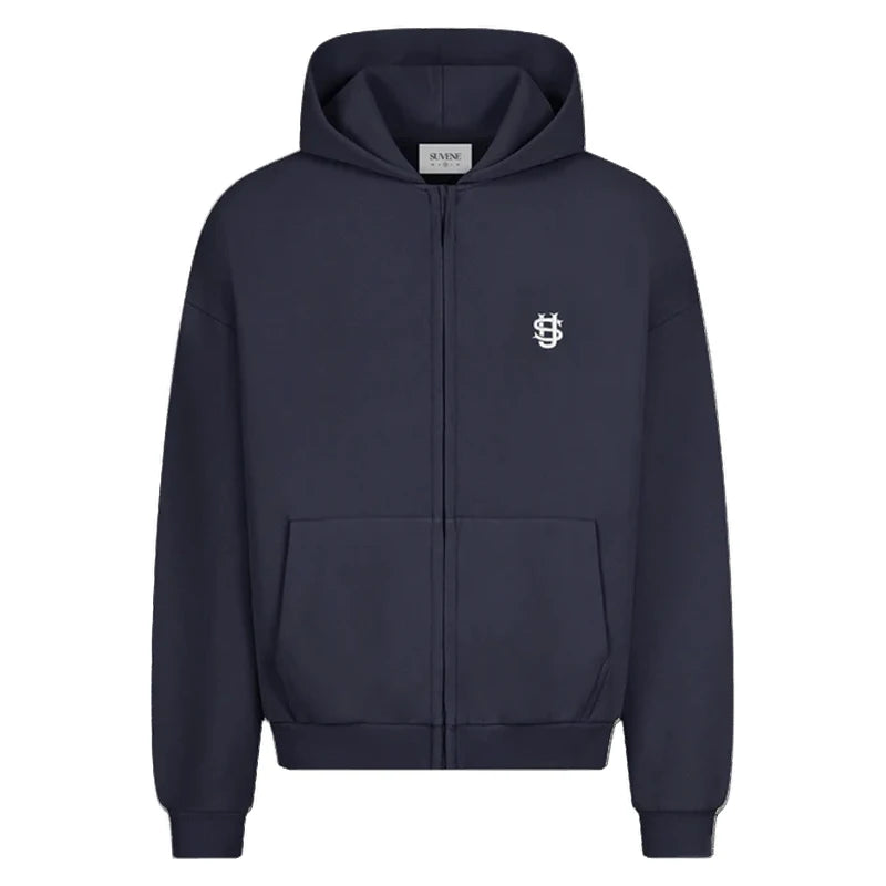 Hoodie Tracksuit Solid Color Street Fashion Style