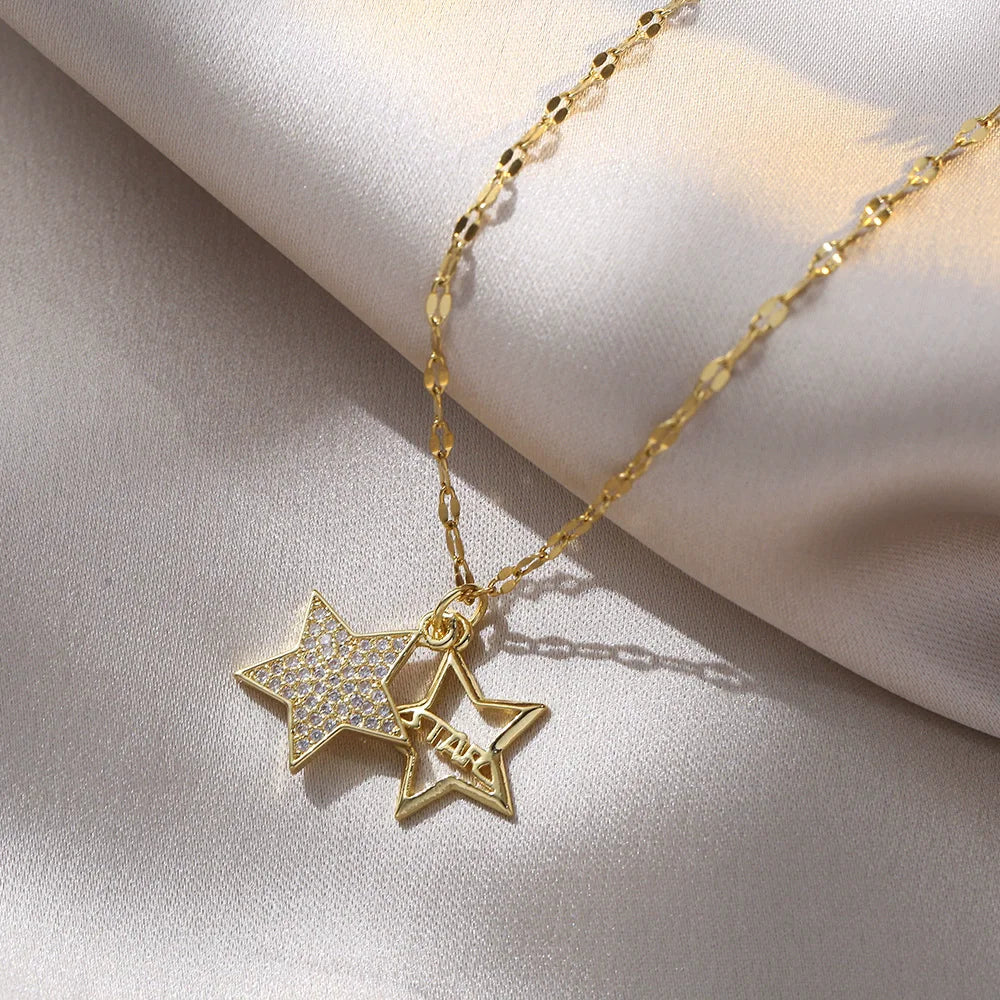 Jewish Magen Star of David Sterling Necklace Women Moved Crystal Israel Judaica Hebrew Jewelry Stainless Steel Hanukkah Pendants