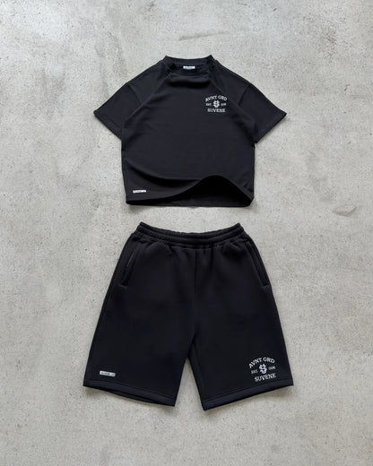 NOX STUDIO Shorts Suit Summer Casual Two Piece Set