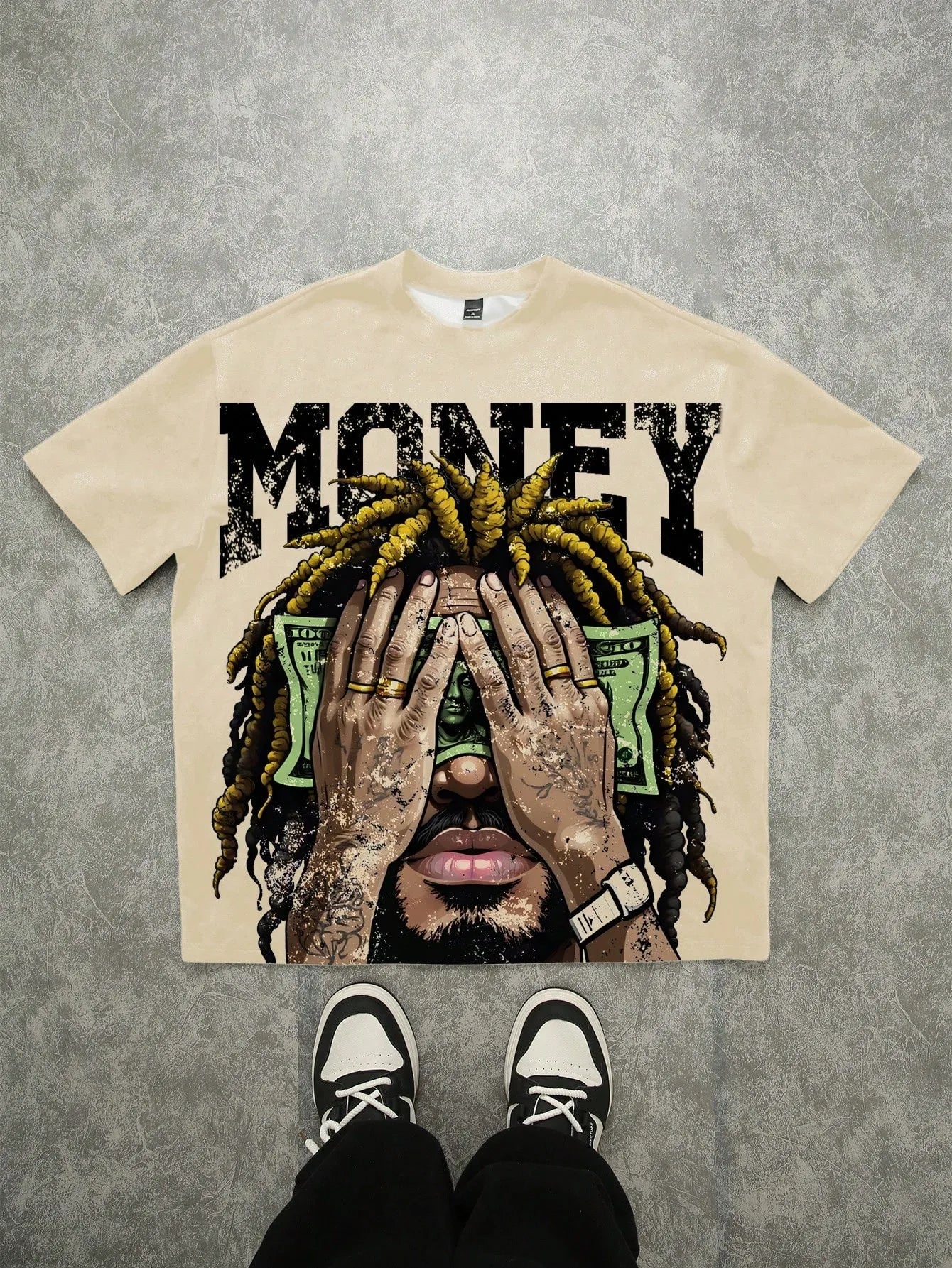 T-shirt casual fashionable "Money"