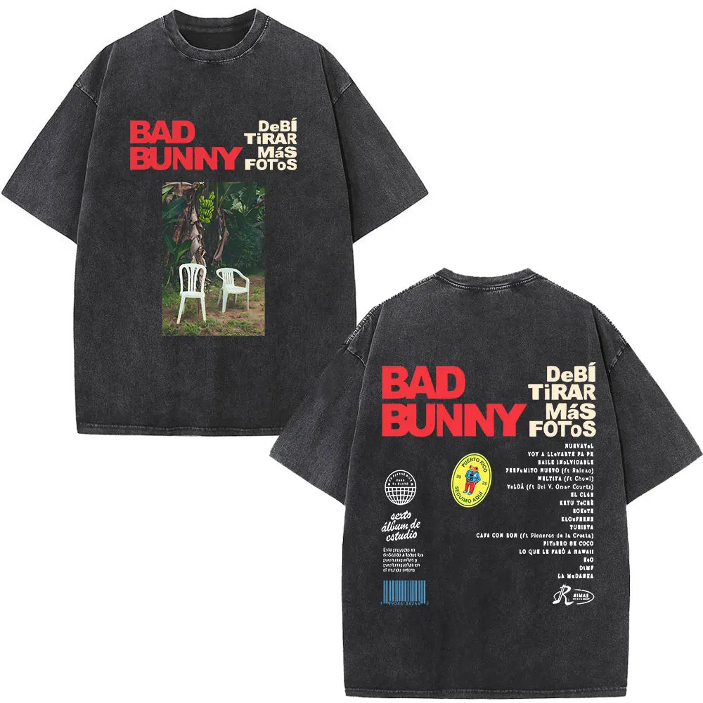 Washed Vintage Bad Bunny Tee`s