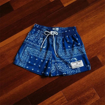 RYOKO RAIN New summer men's shorts men and women's fashion beach seaside casual shorts mesh sports quick-drying quarter pants