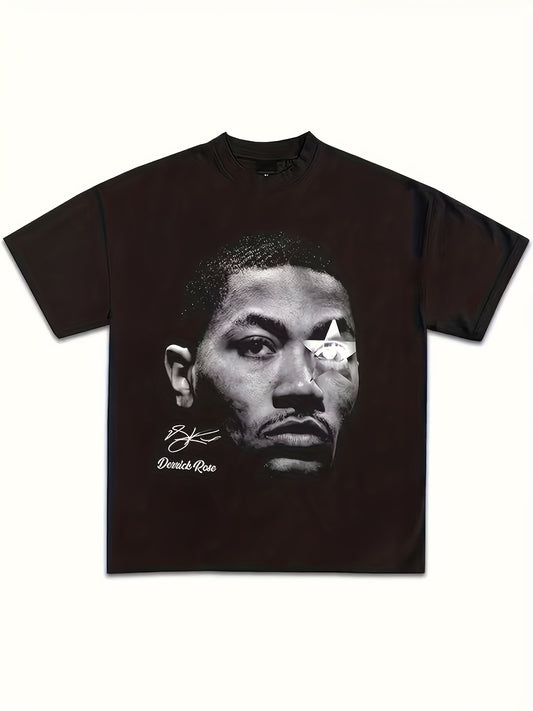 Graphic T-shirt-Retro Basketball Hop Esin, Soft and Hih Quality Blend, Reular Fit Short Sleeve T-shirt, Sinle-Sided Printed Round Neck T-shirt, Basketball T-shirt, Four Seasons Clothin,