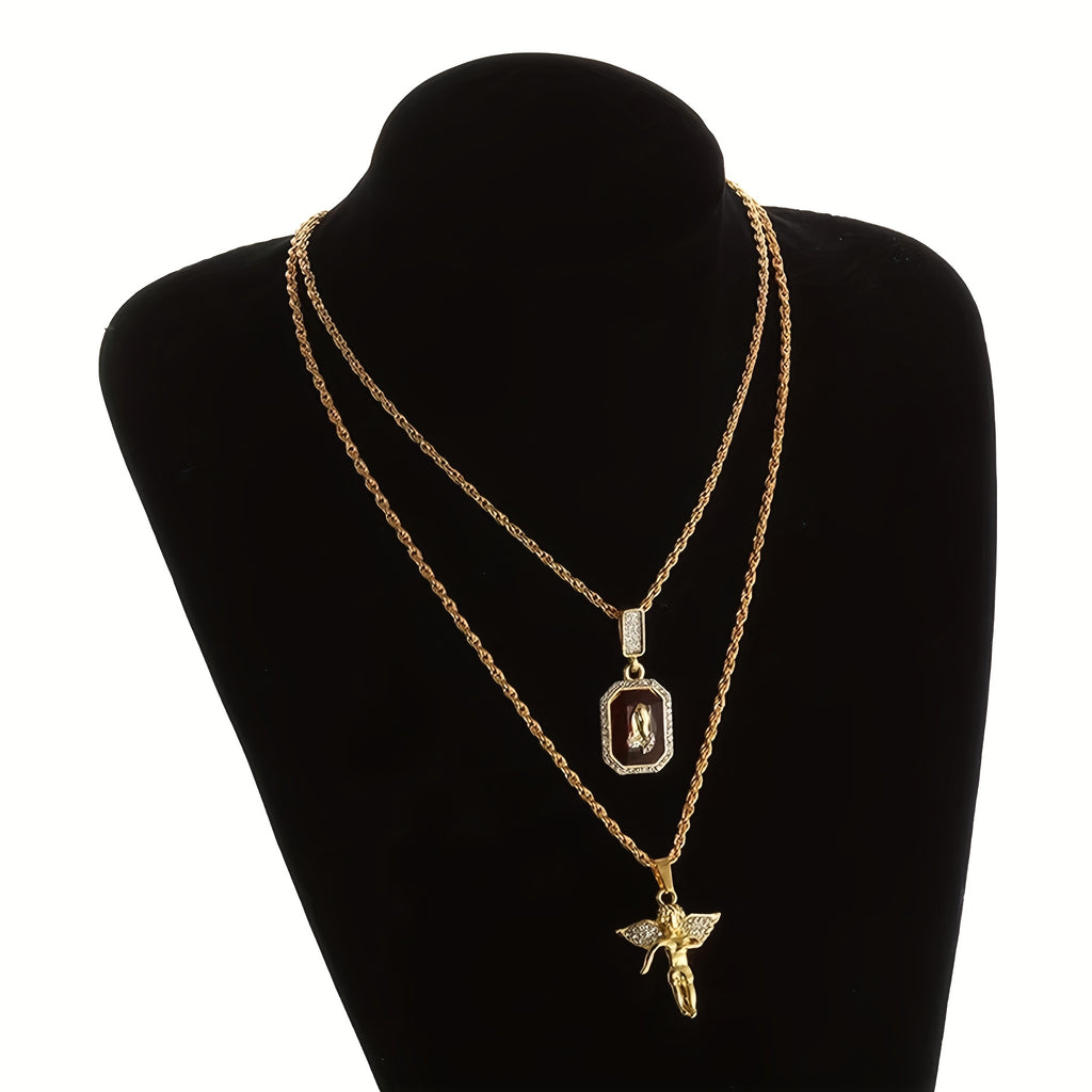 Nox Double Layer Pendant Necklace