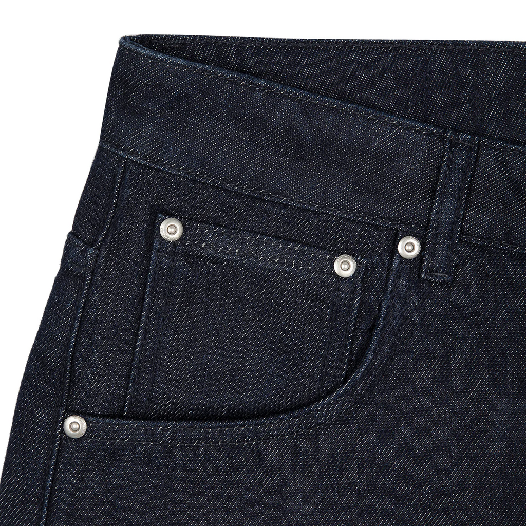 "Whales V2" Raw Denim Jorts