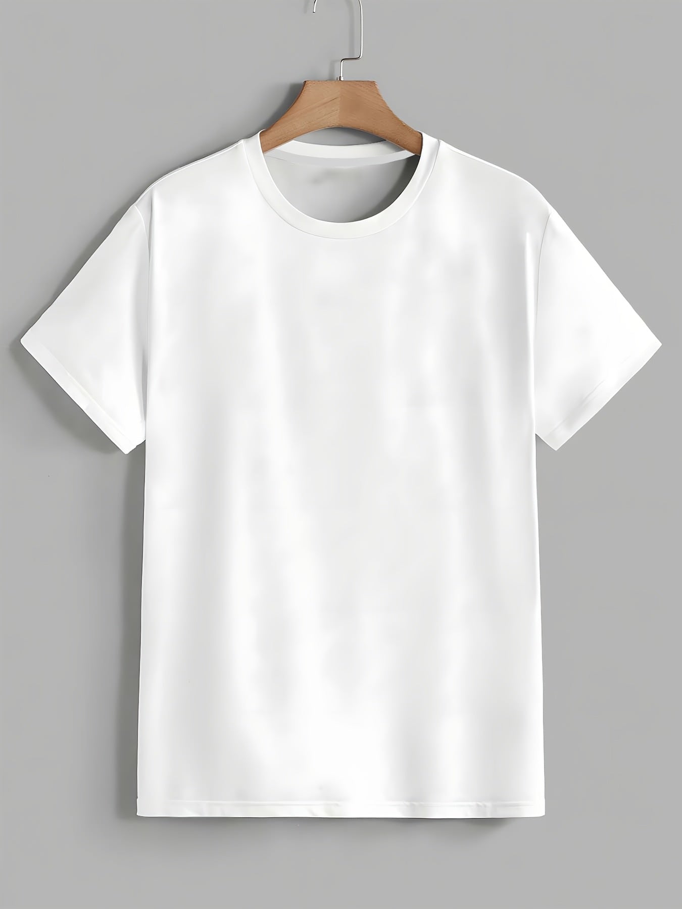 Men'S Casual Short Sleeve T-Shirt White, Men'S 3D Digital Print T-Shirt, Streetwear Style Hip Hop T-Shirt Rapper Graphic Tees, Men'S Short Sleeve T-Shirt, Casual Men'S T-Shirt Crew Neck Short Sleeve